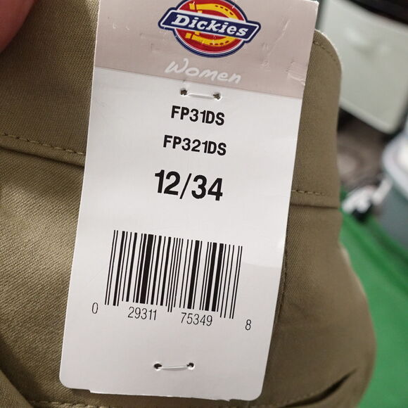 NWT DICKIES FOR WOMENS RELAXED FIT TAN PANTS WOMENS SIZE 12/34 12 34 NEW! - Picture 10 of 10